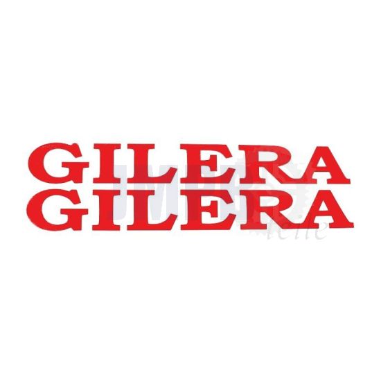 Gilera Wort Aufkleber Rot