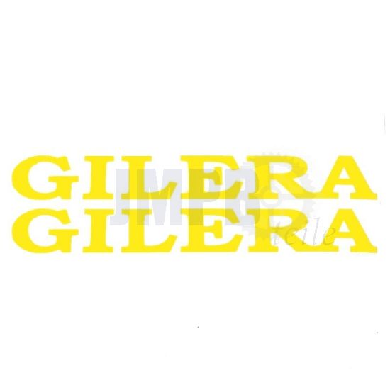 Gilera Wort Aufkleber Gelb