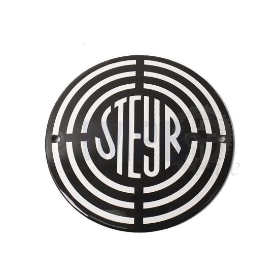 Schmelz Schild Rund Steyr 10CM