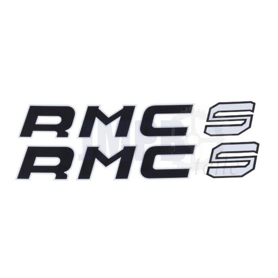 Batteriekasten Aufkleber RMC-S Schwarz/Weiß 2 Stück