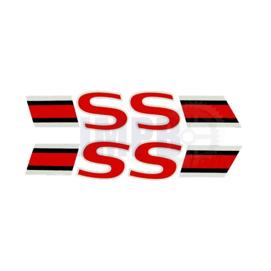 Aufklebersatz SS Rot/Schwarz Yamaha FS1