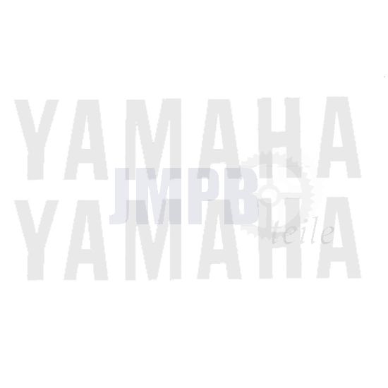 Aufklebersatz Yamaha Wort Weiß 110X26MM
