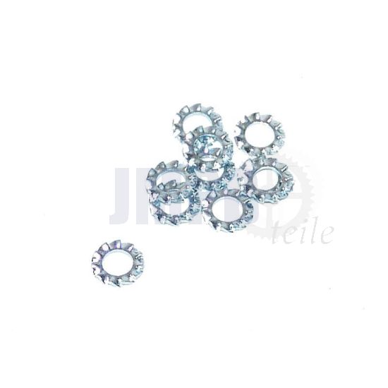 M3 Zahnscheibe Verzinkt Din 6797A