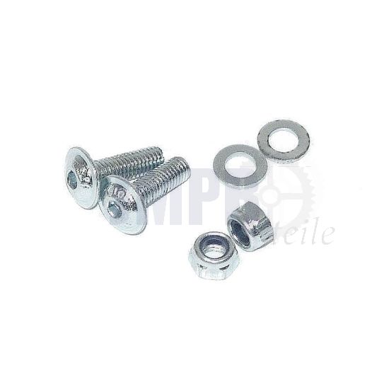 Befestigungssatz Kennzeichenhalter Verzinkt