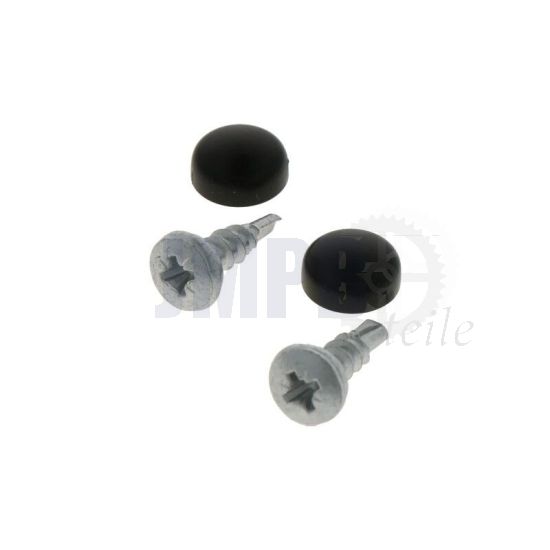 Befestigungssatz Kennzeichenhalter Schwarz