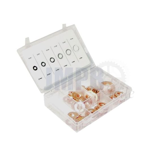 Sortiment Satz Kupferringe Din 7603A 80-Teilig