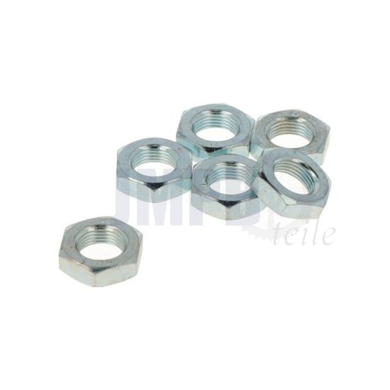 Sechskantmutter Niedrig M10X1.0 Verzinkt Din 439B