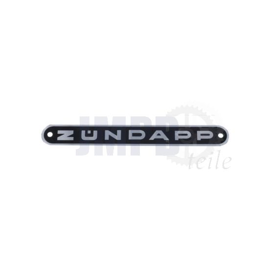 Emblem Zundapp Aluminium Schwarz