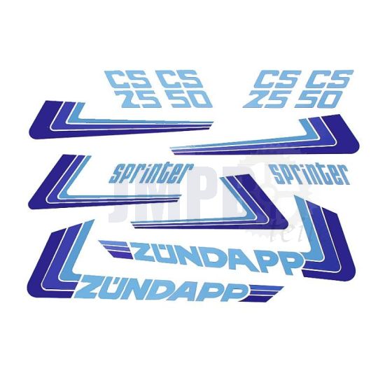 Aufklebersatz Zundapp Sprinter - Weiß-Version