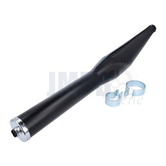 Auspuffdämpfer Universal Cross Schwarz 28MM 