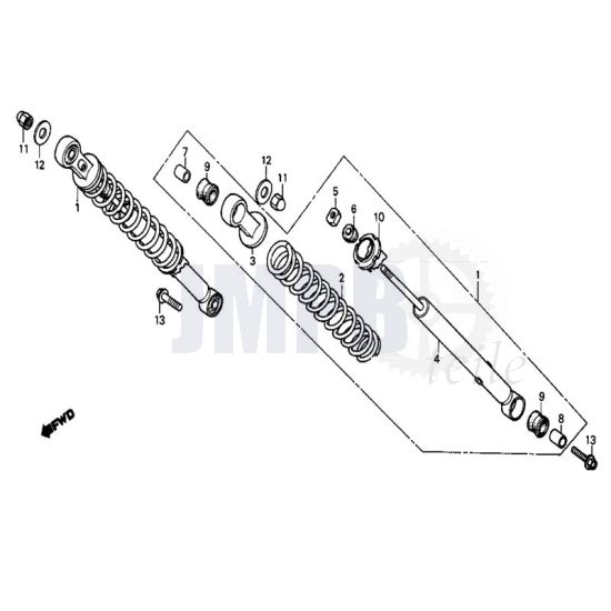 Stoßdämpfer Honda MB50