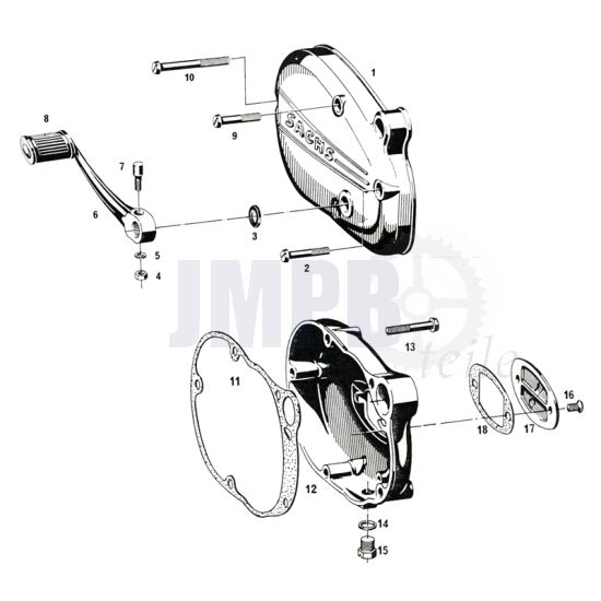 Schalthebel / Deckels Sachs 50/4 EKF