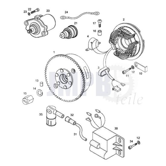 Zündung Mit Pick-Up / Startmotor Tomos Flexer ab 2007