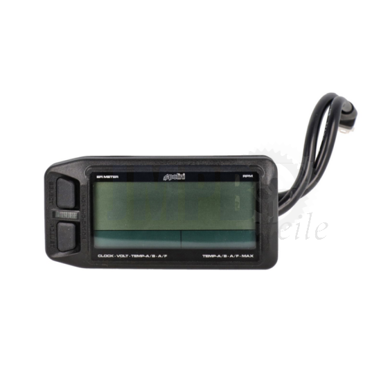 Digitaler Drehzahlmesser + Temperaturanzeige Polini 12V