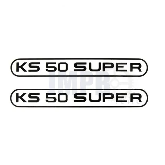Aufklebersatz Tank Zundapp KS50 Super Schwarz