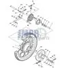 Hinterrad Yamaha FS1 DX