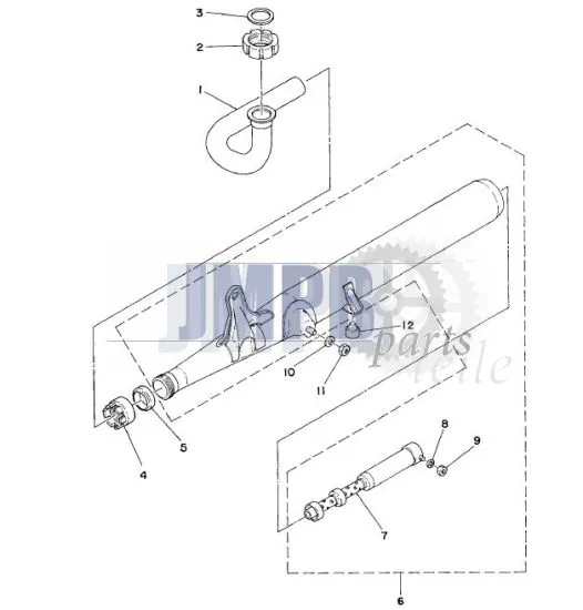 Auspuff Yamaha FS1 DX