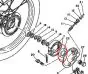 Simmerring Vorderrad Yamaha FS1/DT Links