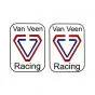 Aufklebersatz "Van Veen Racing" Rechteck