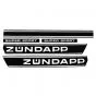 Aufklebersatz Zundapp Schwarz/Weiß