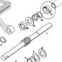 Schale Druckfeder Pedalwelle Tomos