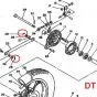 Splint Stabilisatorstange / Bremspedal Yamaha FS1/DT Original