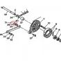 Sicherungsfeder Bolzen Bremsplatte Yamaha FS1/DT