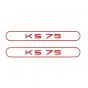 Aufklebersatz Tank Zundapp KS75 Rot