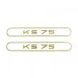 Aufklebersatz Tank Zundapp KS75 Gold