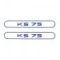 Aufklebersatz Tank Zundapp KS75 Blau