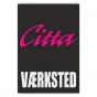 Vaerksted Aufkleber Citta Schwarz Danish