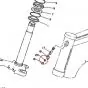 Lenkschloß Scheibe für Niete Yamaha FS1/DT/RD
