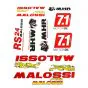Aufkleber Malossi Rot 10-Stück