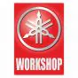 Workshop Aufkleber Yamaha English