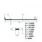 Speichen Zundapp Kleines Nabe 181MM