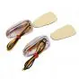 Blinkersatz Universal Kleben Blank/Chrom