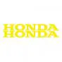 Aufklebersatz Honda Wort Gelb 22CM