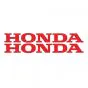 Aufklebersatz Honda Wort Rot 22CM