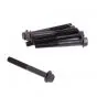 Flanschbolzen Schwarz M6X50 Sechskant