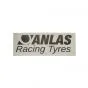 Aufkleber Anlas Racing Tyres Grau 100X38MM