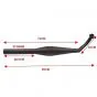 Auspuff Kreidler P6 Glaswolle-gedämpft Schwarz 32MM