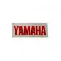 Aufkleber Yamaha Rot auf Chrom 51X20MM