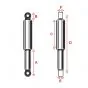 Stoßdämpfer Schwarz/Chrom Geschlossen IMCA 310MM