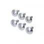 Schraubensatz M6X15 Aluminium Silber - 6 Stück