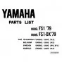  Teile Katalog Yamaha - Verschiedene Typen