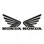 Aufklebersatz Honda Flügel Schwarz 105X85MM