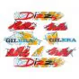 Aufklebersatz Gilera Citta Dizzy Rot/Orange