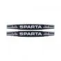 Tankaufklebersatz Sparta Schwarz/Chrom