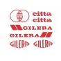 Aufklebersatz Gilera Citta Rot 7-Stück