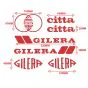 Aufklebersatz Gilera Citta Rot 7-Stück